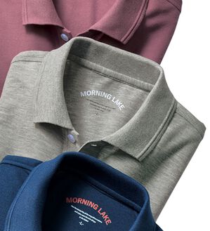 「毎日着たい吸汗速乾ポロシャツ（メンズポロシャツ）」｜杢グレー