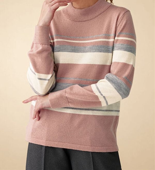 BELLUNA（ベルーナ）の「洗える！メリノウール１００％ハイネックセーター（ニット・セーター）」｜詳細画像