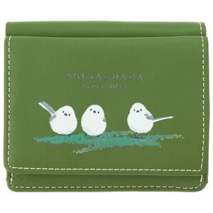 「コンパクト財布（シマエナガ）（財布・パスケース）」｜グリーン