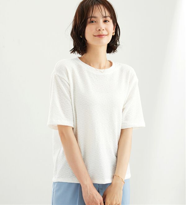 BELLUNA（ベルーナ）の「ジャカード素材プルオーバー（カットソー）」｜詳細画像