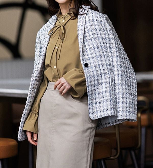 RANAN（ラナン）の「プチフリルリボン付きブラウス（ブラウス）」｜詳細画像