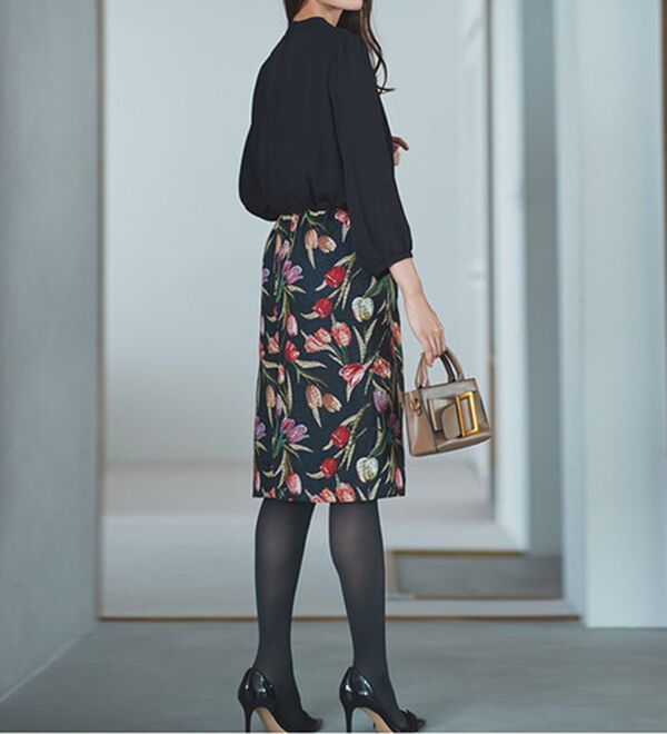 RANAN（ラナン）の「ゴブラン使いドッキングワンピース（ドッキングワンピース）」｜詳細画像