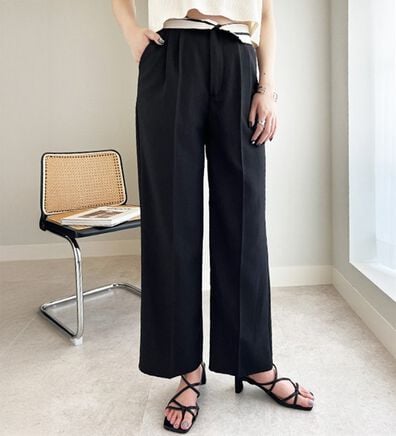 GeeRA（ジーラ）の「２ＷＡＹハイウエストスラックスパンツ（フルレングスパンツ）」