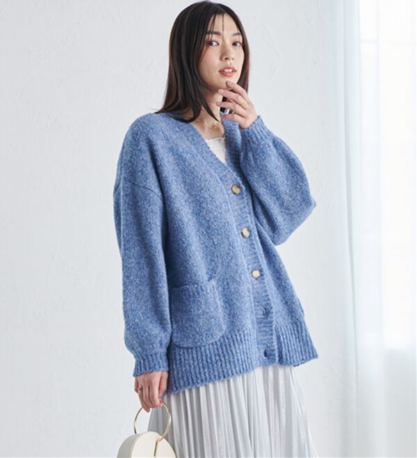 ブルマリン blumarine ビジュー付カーディガン ブルーガール 