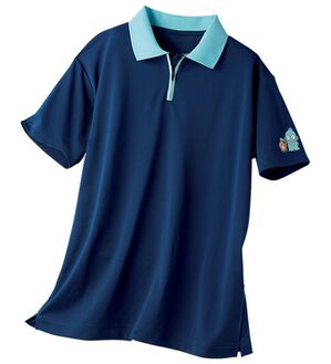 BELLUNA（ベルーナ）の「【UNDOVE】＜ハンギョドン＞配色デザインポロシャツ（ポロシャツ）」｜ネイビー