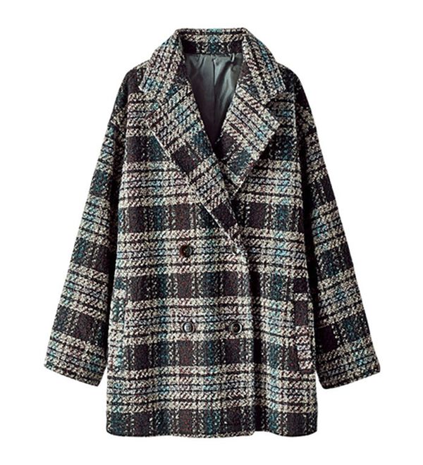 BELLUNA（ベルーナ）の「ビッグチェック柄コート（ハーフコート）」｜詳細画像