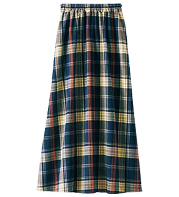 BELLUNA（ベルーナ）の「なめらかウール調タックデザインスカート（ひざ丈スカート）」｜詳細画像