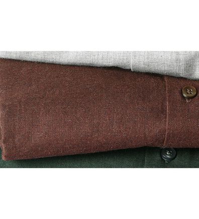 「綿１００％上質トップ杢ドレスシャツ（メンズシャツ）」