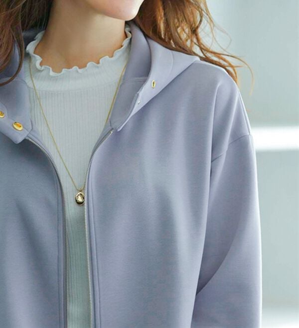 BELLUNA（ベルーナ）の「衿デザインロング丈パーカー（パーカー）」｜詳細画像