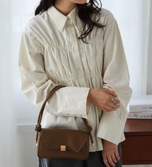 RANAN（ラナン）の「ライトデニムシャーリングデザインシャツブルー（シャツ）」｜詳細画像