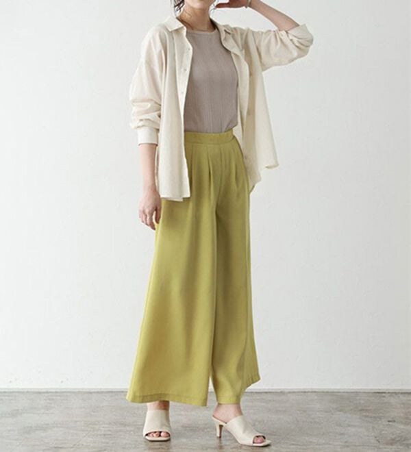 Pierrot（ピエロ）の「綿１００％オーバーサイズシャツ（シャツ）」｜詳細画像