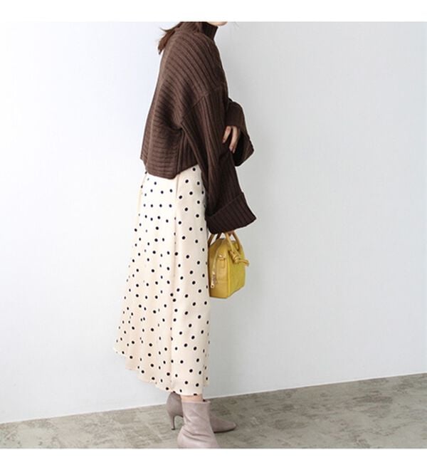 GeeRA（ジーラ）の「ワイドスリーブショート丈リブニット（ニット・セーター）」｜詳細画像