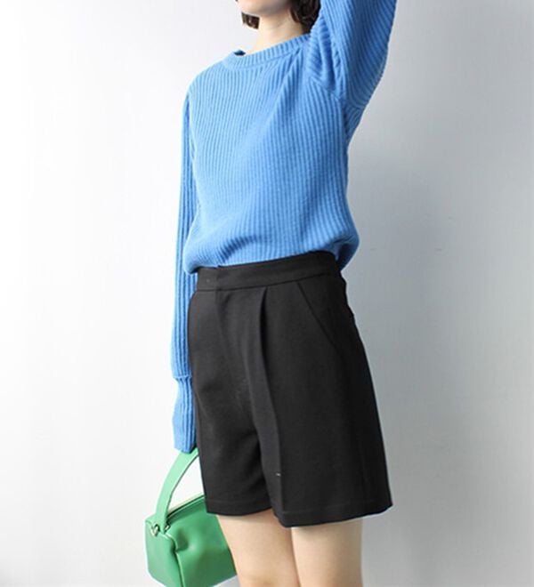 GeeRA（ジーラ）の「パフスリーブ袖ボタン着回しリブニット（ニット・セーター）」｜詳細画像