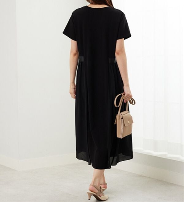 BELLUNA（ベルーナ）の「【Ｌａｇｒｉｌｕａ】サイドシフォン使いギャザー切替ワンピース（その他ワンピース）」｜詳細画像