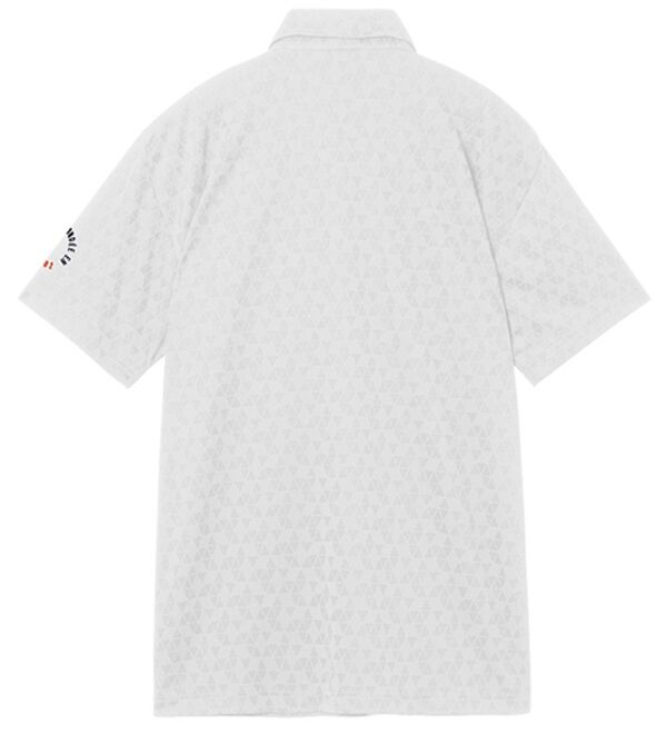 「＜ルコック＞ゴルフ　トライアングルジャガード半袖シャツ（メンズシャツ）」｜詳細画像