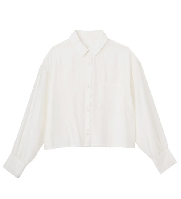 GeeRA（ジーラ）の「着回し自在シアーショートシャツ（シャツ）」｜詳細画像