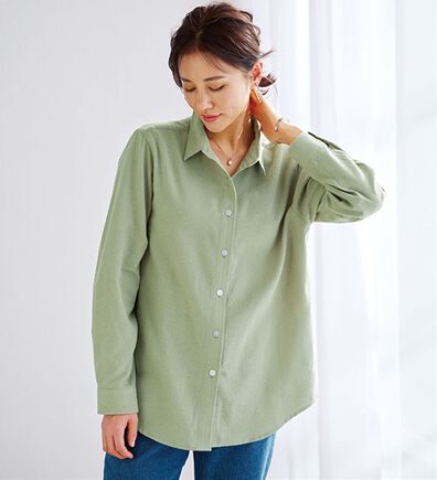 BELLUNA（ベルーナ）の「ＵＶ対策！綿１００％アムンゼン素材シャツ（シャツ）」