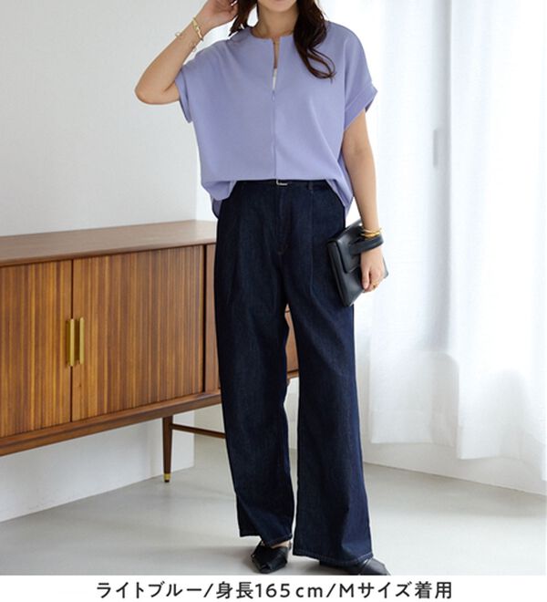 alotta（アロッタ）の「ジップ使いドルマンブラウス（ブラウス）」｜詳細画像