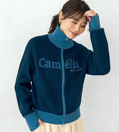 BELLUNA（ベルーナ）の「ジッパーロゴニットパーカー（その他ジャケット）」