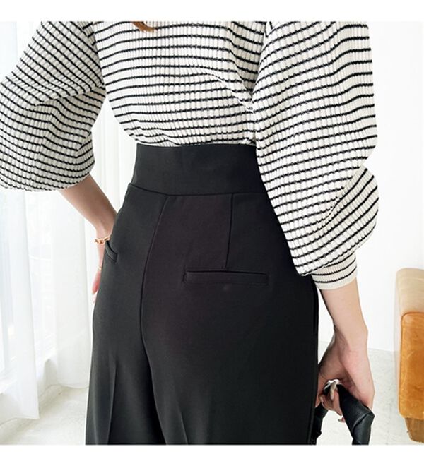 GeeRA（ジーラ）の「タックワイドバレルパンツ（フルレングスパンツ）」｜詳細画像