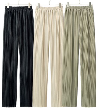 ルフラン（ルフラン）の「【３本組】レギンスより「ほっそり見せ」プリーツパンツ（フルレングスパンツ）」