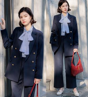 GeeRA（ジーラ）の「【入卒式/セレモニー】着回しベスト＆ジャケットセットスーツ（パンツスーツ）」｜詳細画像