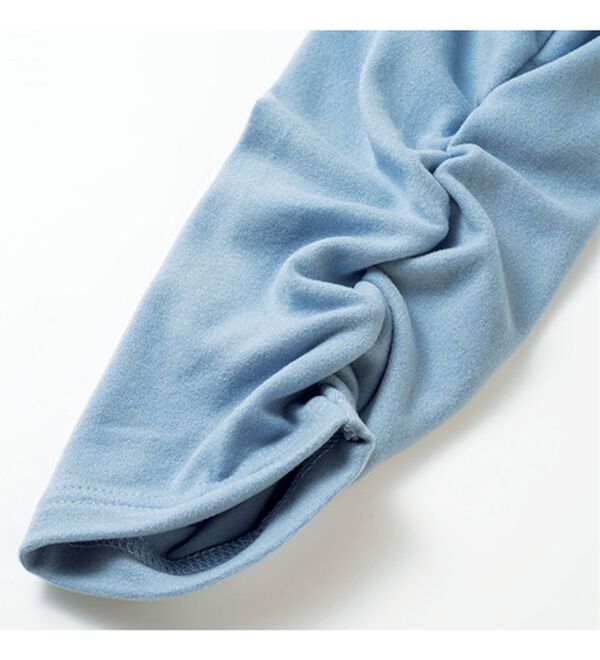 VINNO（ヴィノ）の「＜日本製＞あったか起毛衿くしゅプルオーバー（カットソー）」｜詳細画像