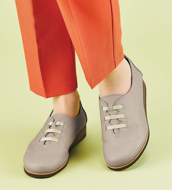 ルフラン（ルフラン）の「＜フィグリーノ＞ソフトレザーのサテンゴムシューズ（フラットシューズ）」｜詳細画像