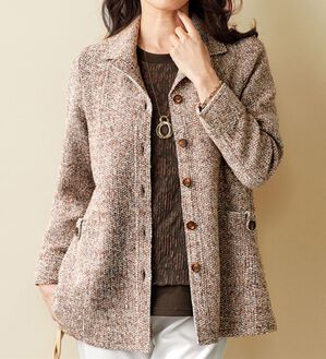 BELLUNA（ベルーナ）の「ミックスツイード調ジャケットアンサンブル（その他ジャケット）」｜詳細画像