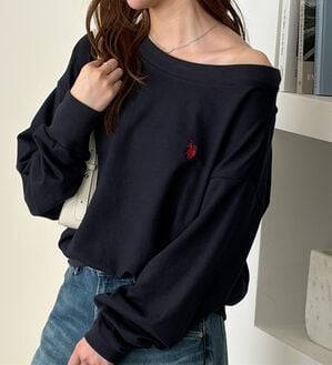 GeeRA（ジーラ）の「【U.S. POLO ASSN.】ボートネックスウェット（トレーナー・スウェット）」｜ネイビー