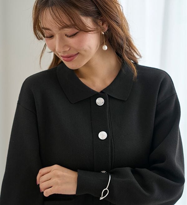 BELLUNA（ベルーナ）の「アウター感覚！ニットジャケット（その他ジャケット）」｜詳細画像