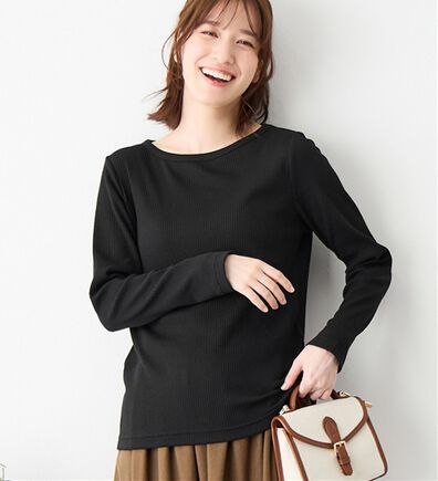 Viola e Viola（ヴィオラ エ ヴィオラ）の「【クルーネック】チクチクしにくい裏起毛プルオーバー（カットソー）」