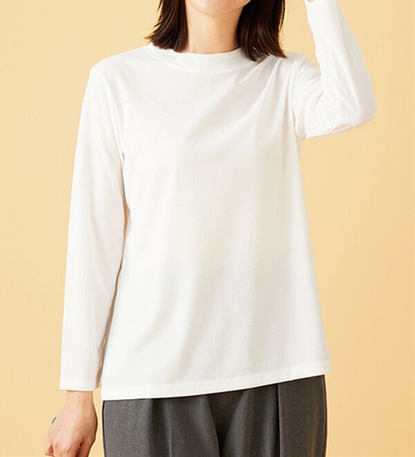 BELLUNA（ベルーナ）の「【2点セット】ラメシャギー素材ベストアンサンブル（アンサンブル）」｜詳細画像