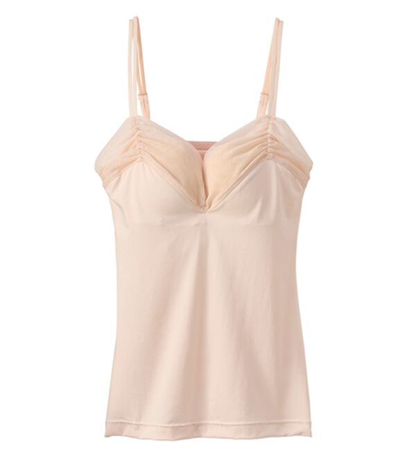 YU'NOW（ユナウ）の「まる胸メイクのちゅるんブラキャミ（ブラトップ・カップ付きインナー）」｜詳細画像