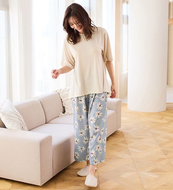 LAVIENNE（ラヴィエンヌ）の「【寝苦しさにさよなら】風がス～っと肌さら！涼しいメッシュ使いパジャマ（パジャマ・ルームウェア）」｜詳細画像