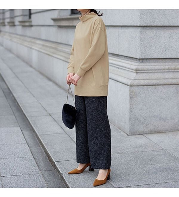 RANAN（ラナン）の「【アンチピリング】裏起毛ハイネックプルオーバー（カットソー）」｜詳細画像