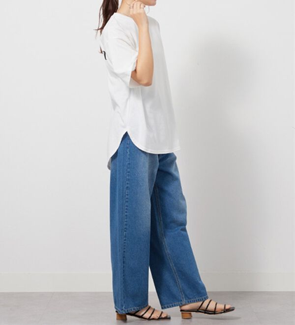 GeeRA（ジーラ）の「プリントチュニックＴシャツ（カットソー）」｜詳細画像