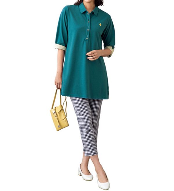 ルフラン（ルフラン）の「【３色組】上品なポロチュニック＜テイリス＞（チュニック）」｜詳細画像