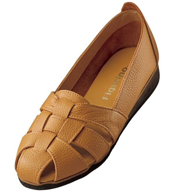 ルフラン（ルフラン）の「フィグリーノ　やわらかレザーのグルカパンプス（パンプス）」｜キャメル