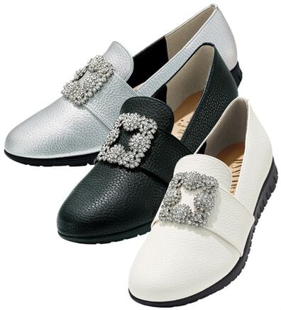 ルフラン（ルフラン）の「ビジューモチーフシューズ（フラットシューズ）」