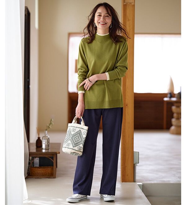 BELLUNA（ベルーナ）の「【メルティポンチ】イージーパンツ（フルレングスパンツ）」｜詳細画像