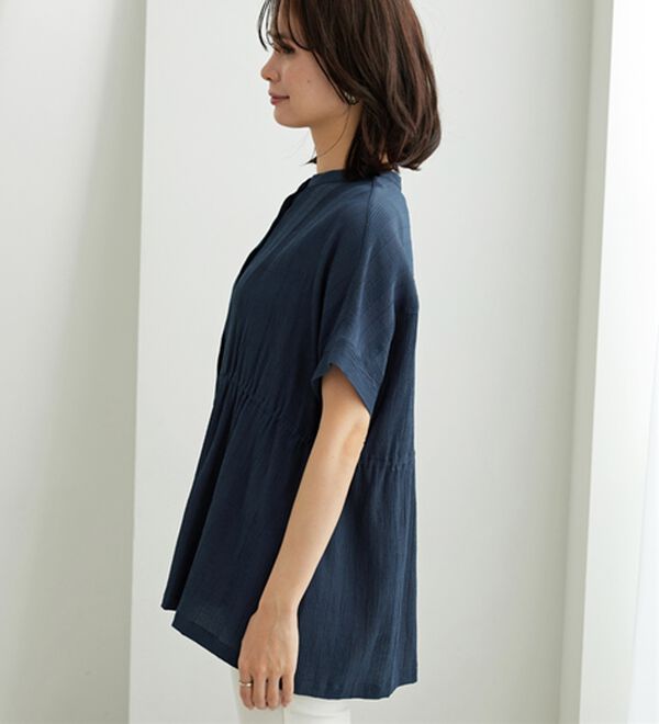 BELLUNA（ベルーナ）の「シアージャカード素材ペプラムチュニック（チュニック）」｜詳細画像