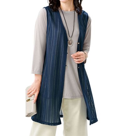 ルフラン（ルフラン）の「さらり夏素材ベスト＆チュニックアンサンブル（アンサンブル）」