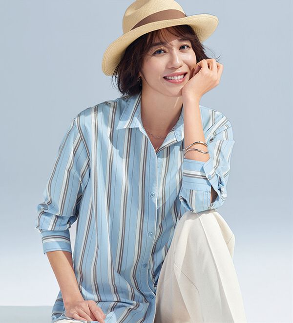 SOLOTEX（R）＞ストレッチビッグシャツ - ベルーナ【公式】 