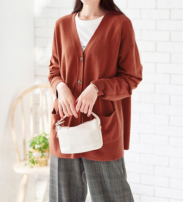 BELLUNA（ベルーナ）の「もちもちカシミヤタッチニットカーディガン（ニットカーディガン）」｜詳細画像