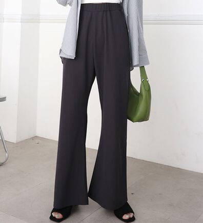 A HAPPY MARILYN（アハッピーマリリン）の「【Ｌ～８Ｌ】＜身長別に選べる２丈＞さらっと美脚ゆるカーブパンツ（ワイドパンツ・ガウチョ）」