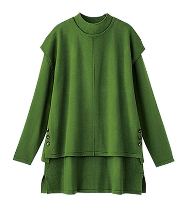 BELLUNA（ベルーナ）の「ベスト付ニットチュニックアンサンブル（アンサンブル）」｜詳細画像