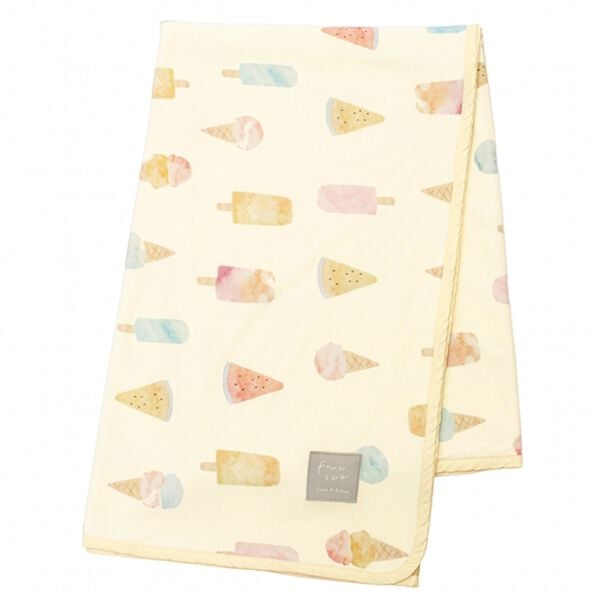 iellio（イエリオ）の「フレスコ冷感マルチブランケット＜接触冷感・大判サイズ＞（肌掛布団・タオルケット）」｜アイスとスイカ