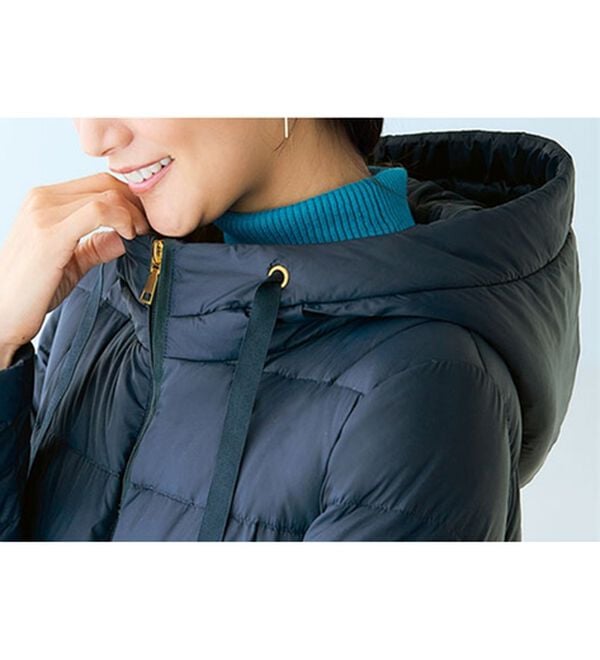 BELLUNA（ベルーナ）の「【ＦｕｗａｉｒＬｉｇｈｔ】フードデザイン軽量ダウンジャケット（ダウンコート・ジャケット・ベスト）」｜詳細画像