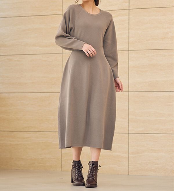 RANAN（ラナン）の「コクーンシルエットニットワンピ（ニットワンピース）」｜詳細画像